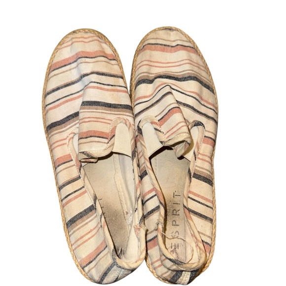 Esprit Multicolor Striped Espadrille Flats - Picture 4 of 6